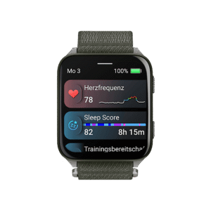 GARMIN Venu X1 Smartwatch Faserverstärktes Polymer mit Gehäuserückseite aus Titan Nylon, 24 mm, Moosgrün | MediaMarkt