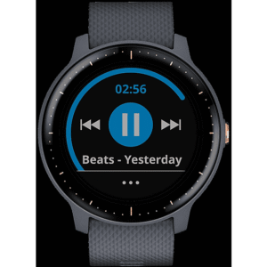 GARMIN VIVOACTIVE 3 MUSIC Smartwatch Polymer Silikon, 127-204 mm (Handgelenkumfang), Granitblau/Silikon/ Roségold | MediaMarkt